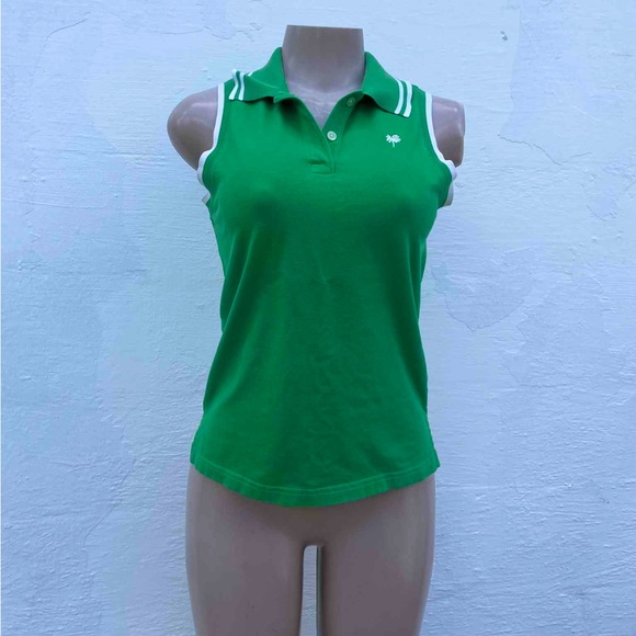 Lilly Pulitzer Tops - Lilly Pulitzer Green Polo Tank Top